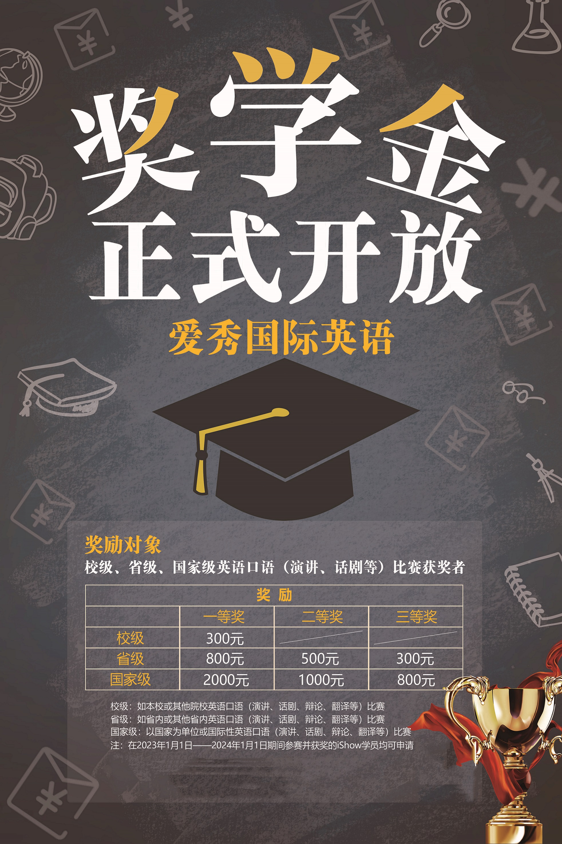 爱秀奖学金